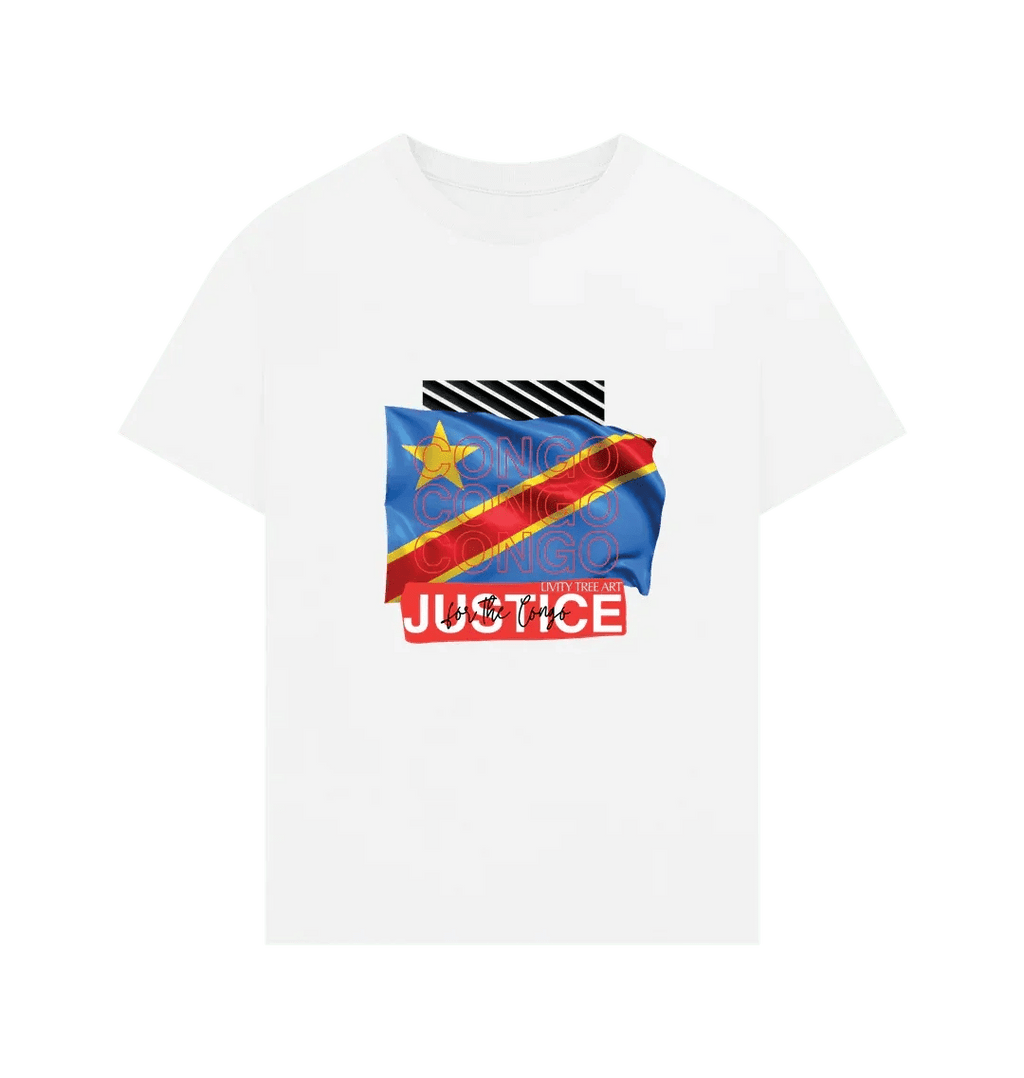 Justice for Congo Men's Oversized Tee - Livity Tree Art