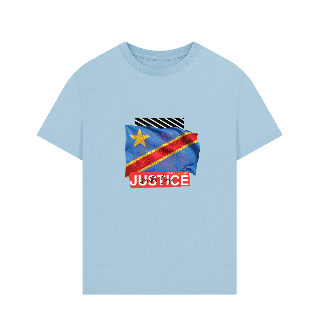 Justice for Congo Men's Oversized Tee - Livity Tree Art