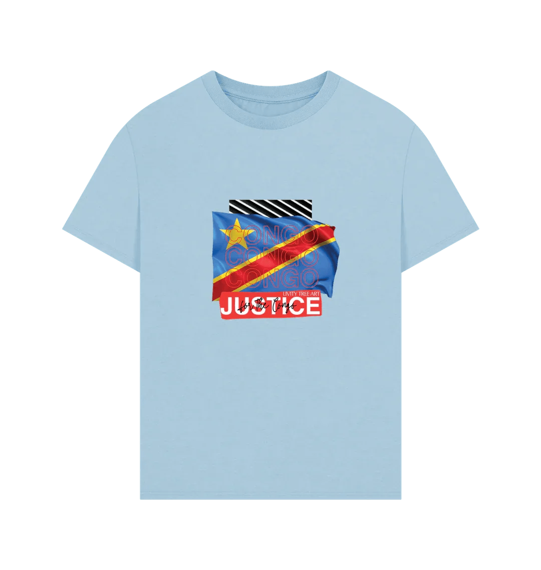 Justice for Congo Men's Oversized Tee - Livity Tree Art