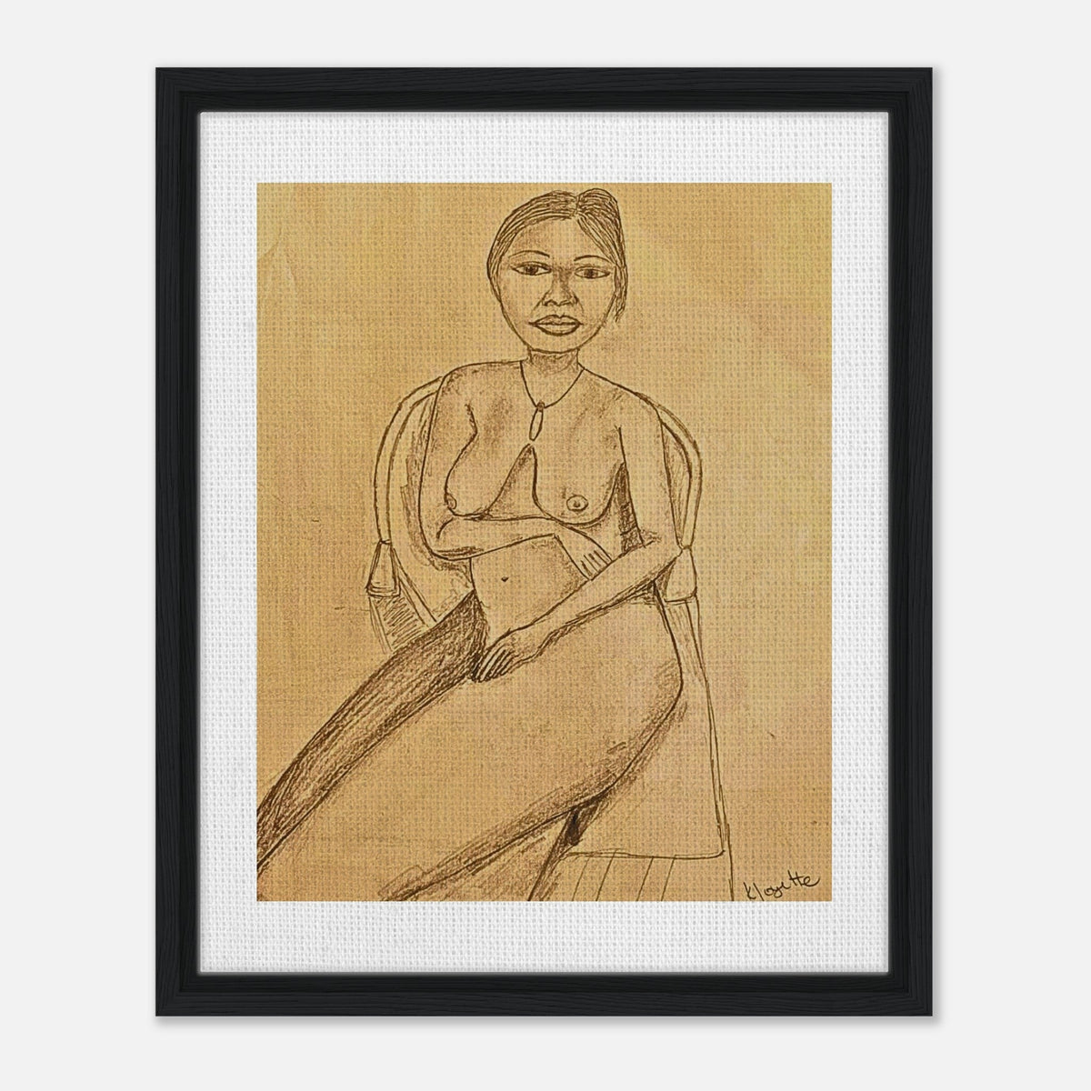 Kalinago Mother Framed Canvas - Livity Tree Art