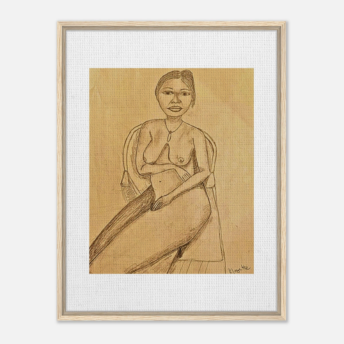 Kalinago Mother Framed Canvas - Livity Tree Art