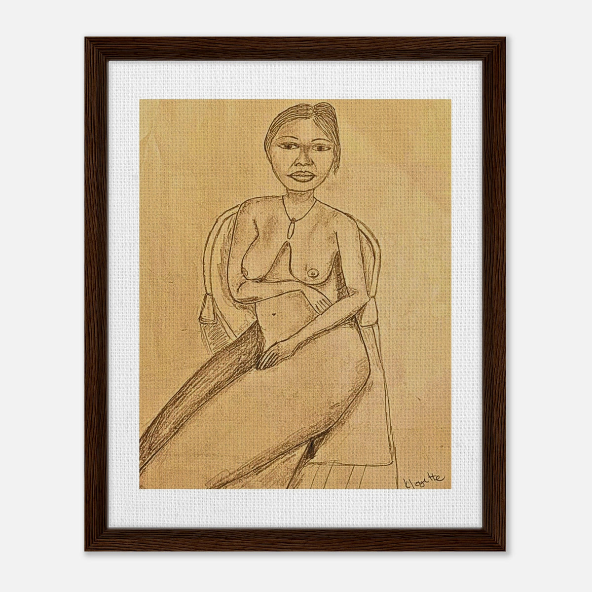 Kalinago Mother Framed Canvas - Livity Tree Art