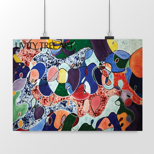 Taino Spiral Colors Print | Livity Tree Art - landscape_2