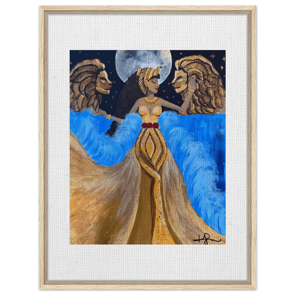 Leaena de Judah Framed Canvas - Livity Tree Art