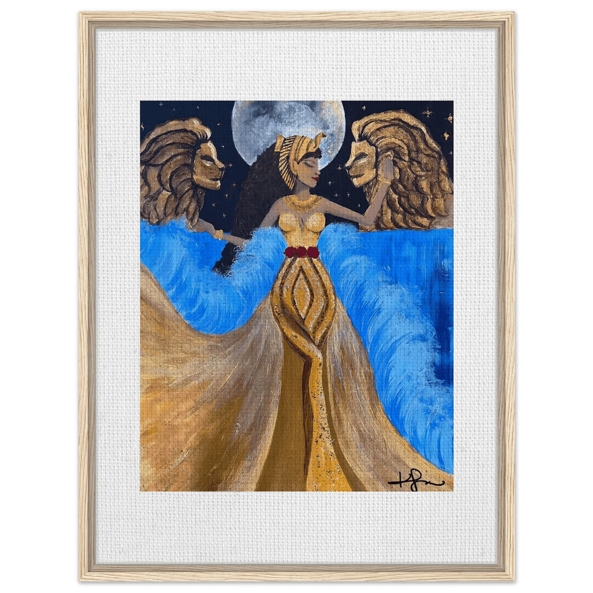 Leaena de Judah Framed Canvas - Livity Tree Art