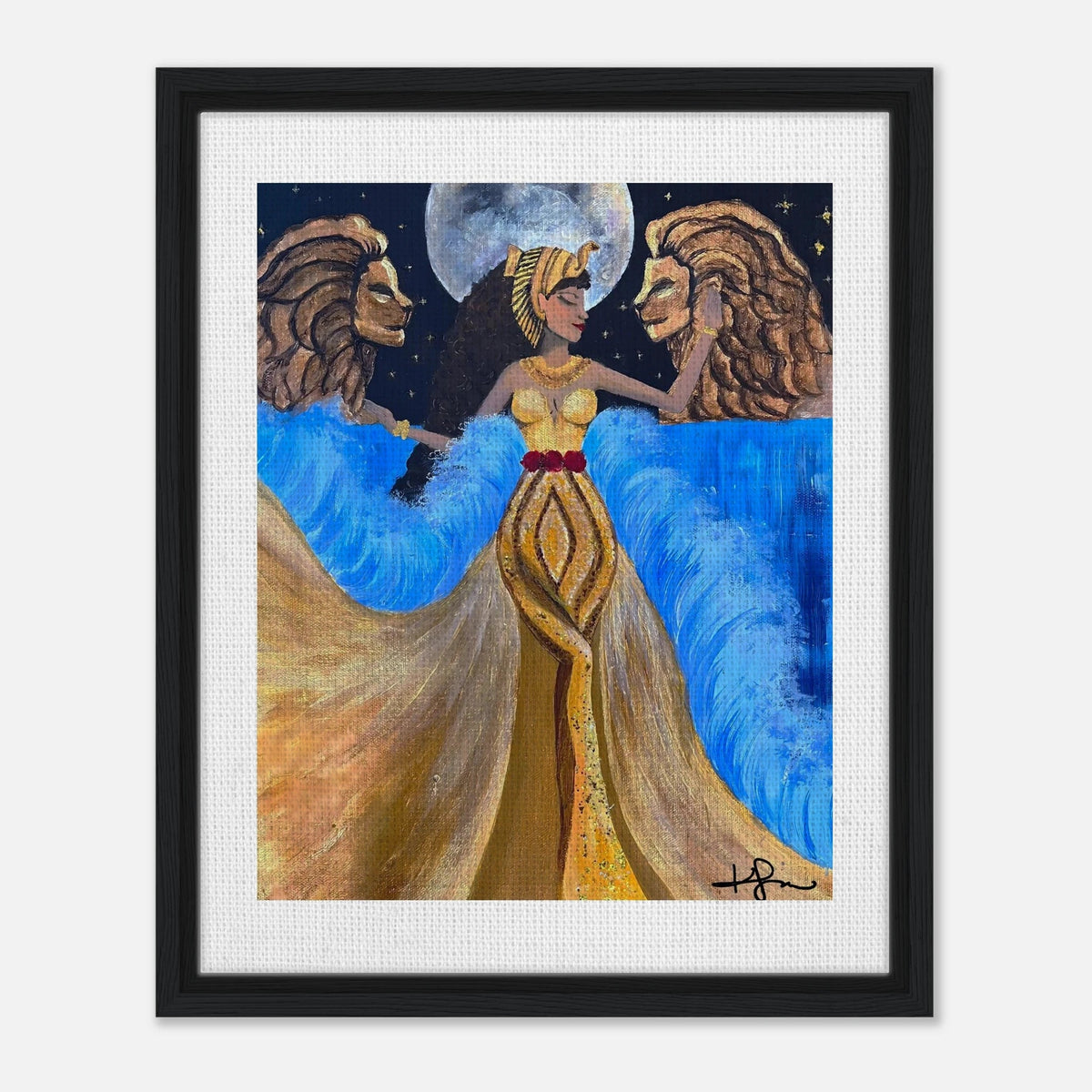 Leaena de Judah Framed Canvas - Livity Tree Art