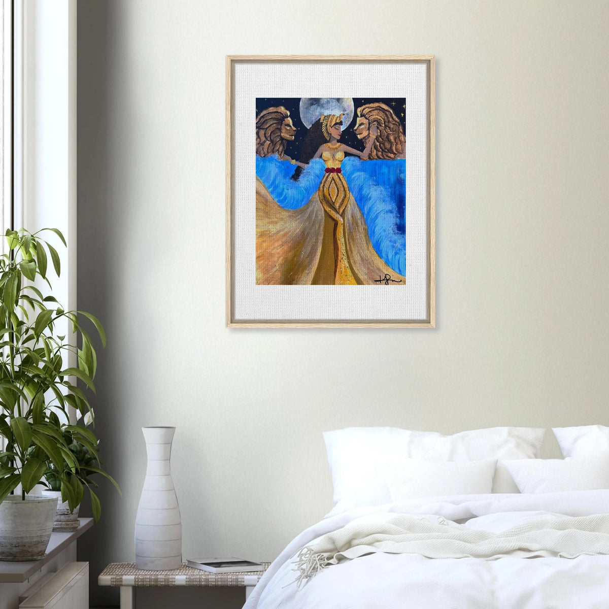 Leaena de Judah Framed Canvas - Livity Tree Art