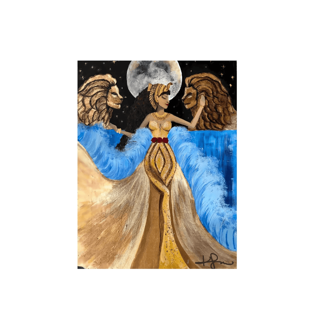 Leaena de Judah Portrait Framed Art Print - Livity Tree Art