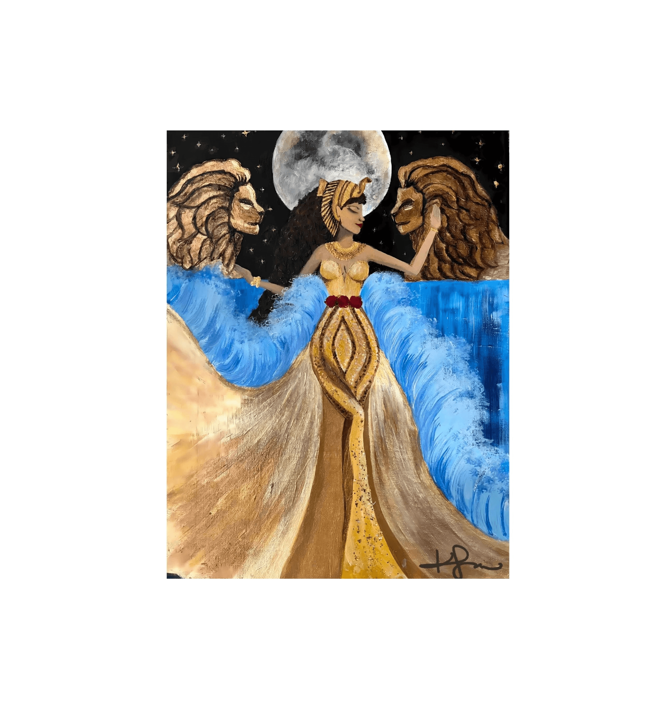 Leaena de Judah Portrait Framed Art Print - Livity Tree Art