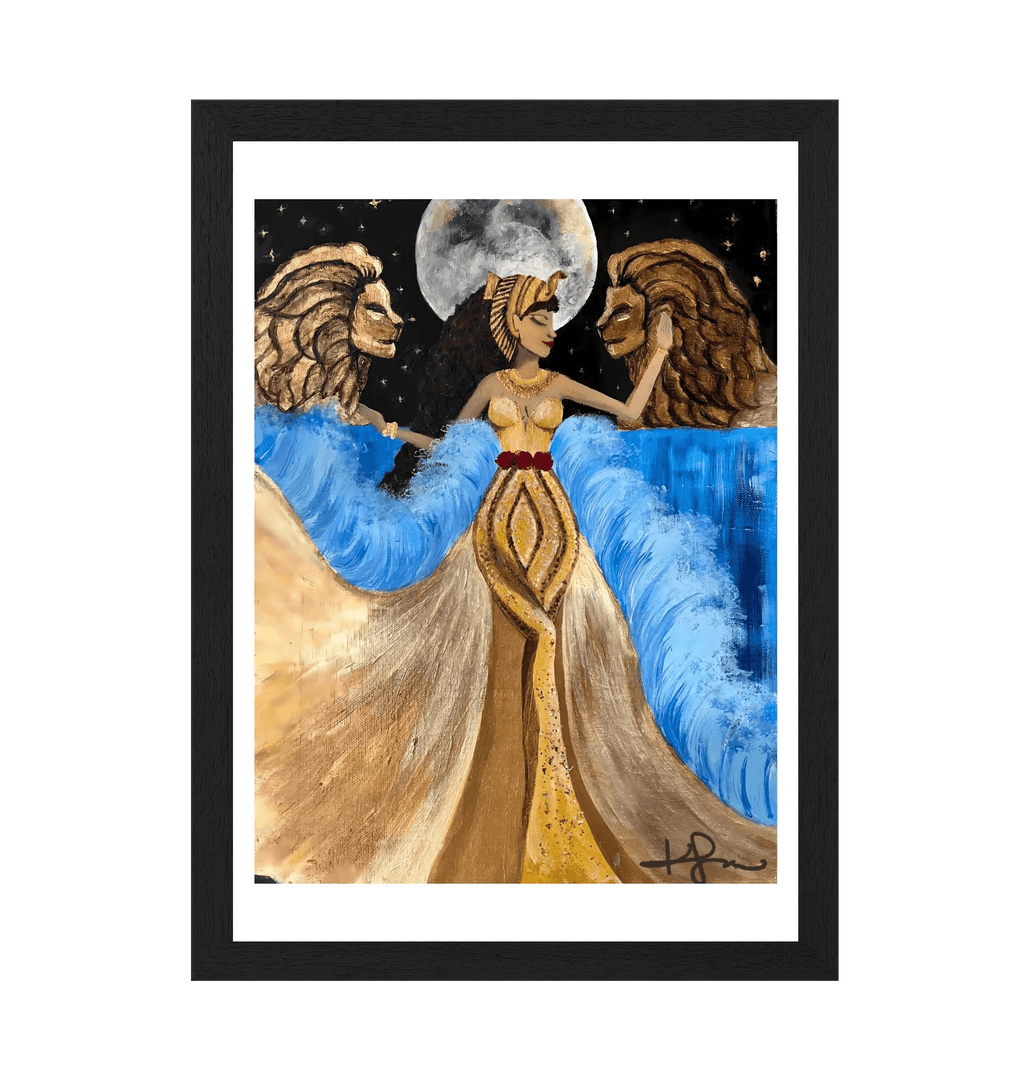 Leaena de Judah Portrait Framed Art Print - Livity Tree Art