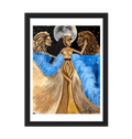 Leaena de Judah Portrait Framed Art Print - Livity Tree Art