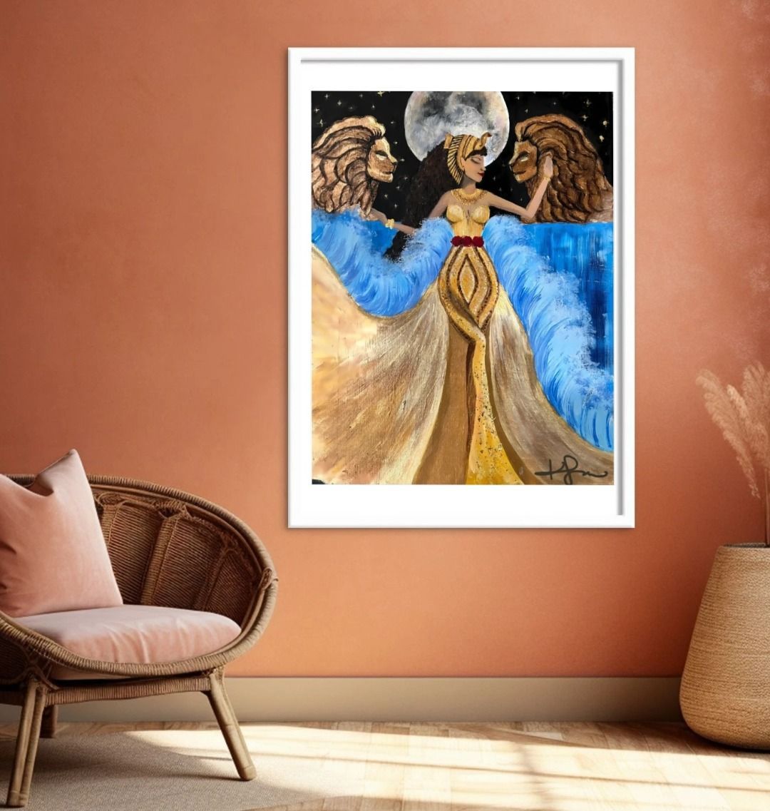 Leaena de Judah Portrait Framed Art Print - Livity Tree Art