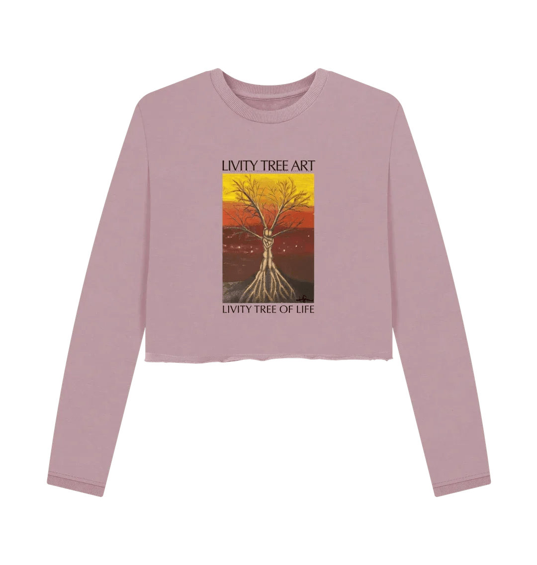 Livity Tree of Life Organic Women's Boxy Jumper - Livity Tree Art