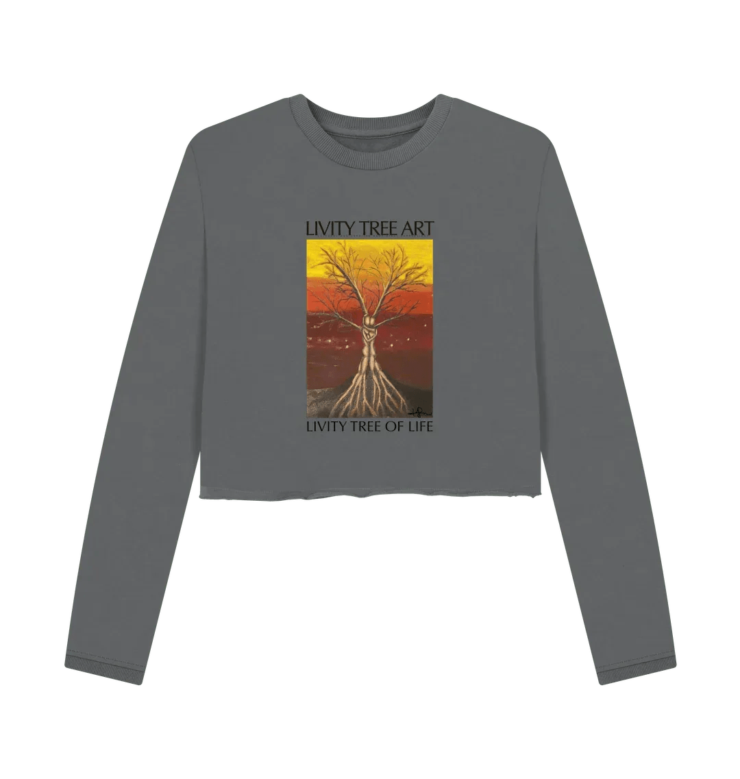 Livity Tree of Life Organic Women's Boxy Jumper - Livity Tree Art