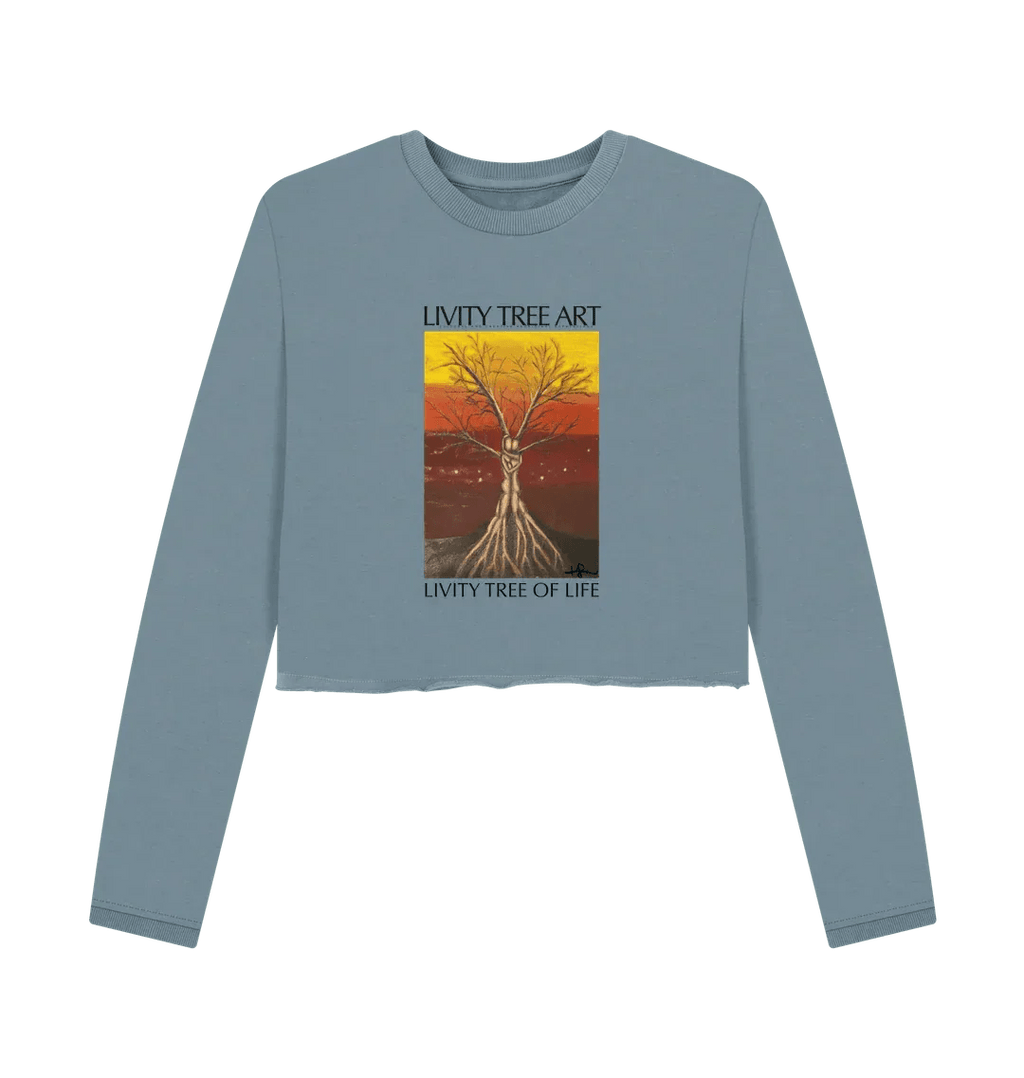 Livity Tree of Life Organic Women's Boxy Jumper - Livity Tree Art