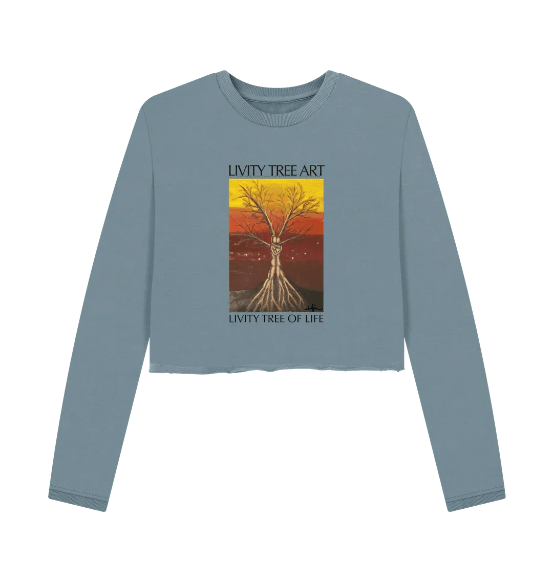 Livity Tree of Life Organic Women's Boxy Jumper - Livity Tree Art