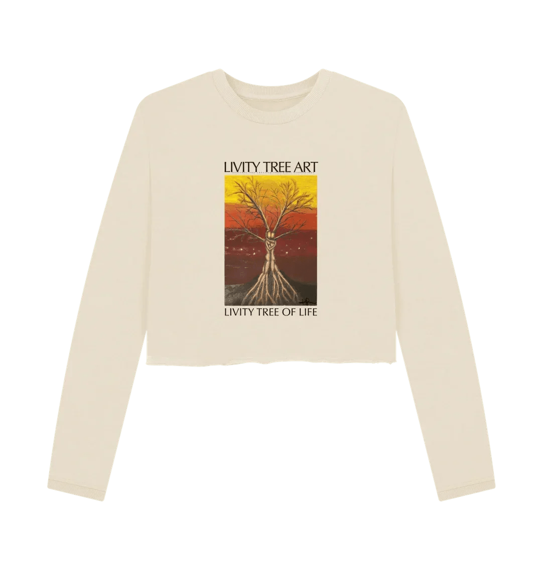 Livity Tree of Life Organic Women's Boxy Jumper - Livity Tree Art