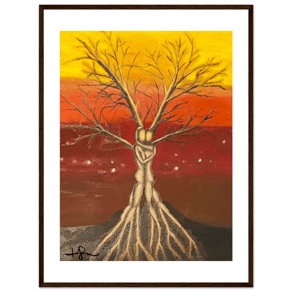 Livity Tree of Life, The Mother Tree Fine Art Framed Poster - Livity Tree Art