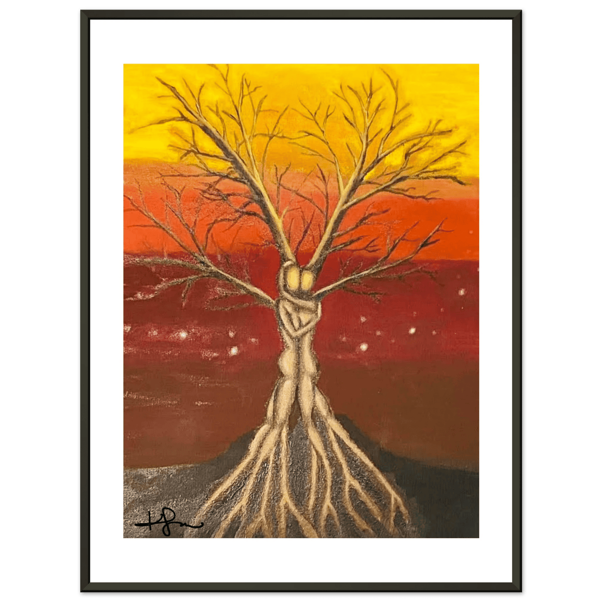 Livity Tree of Life, The Mother Tree Fine Art Framed Poster - Livity Tree Art