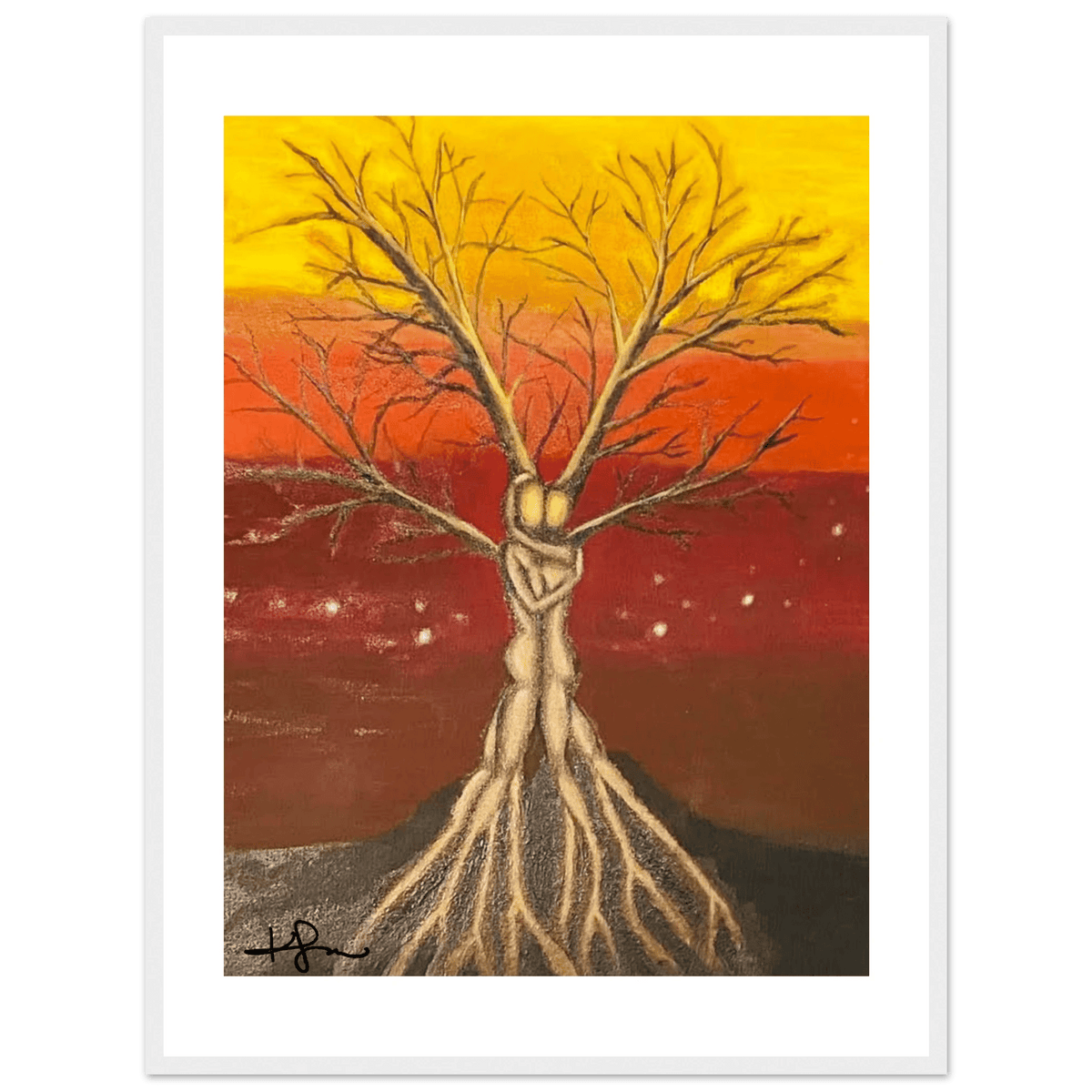 Livity Tree of Life, The Mother Tree Fine Art Framed Poster - Livity Tree Art