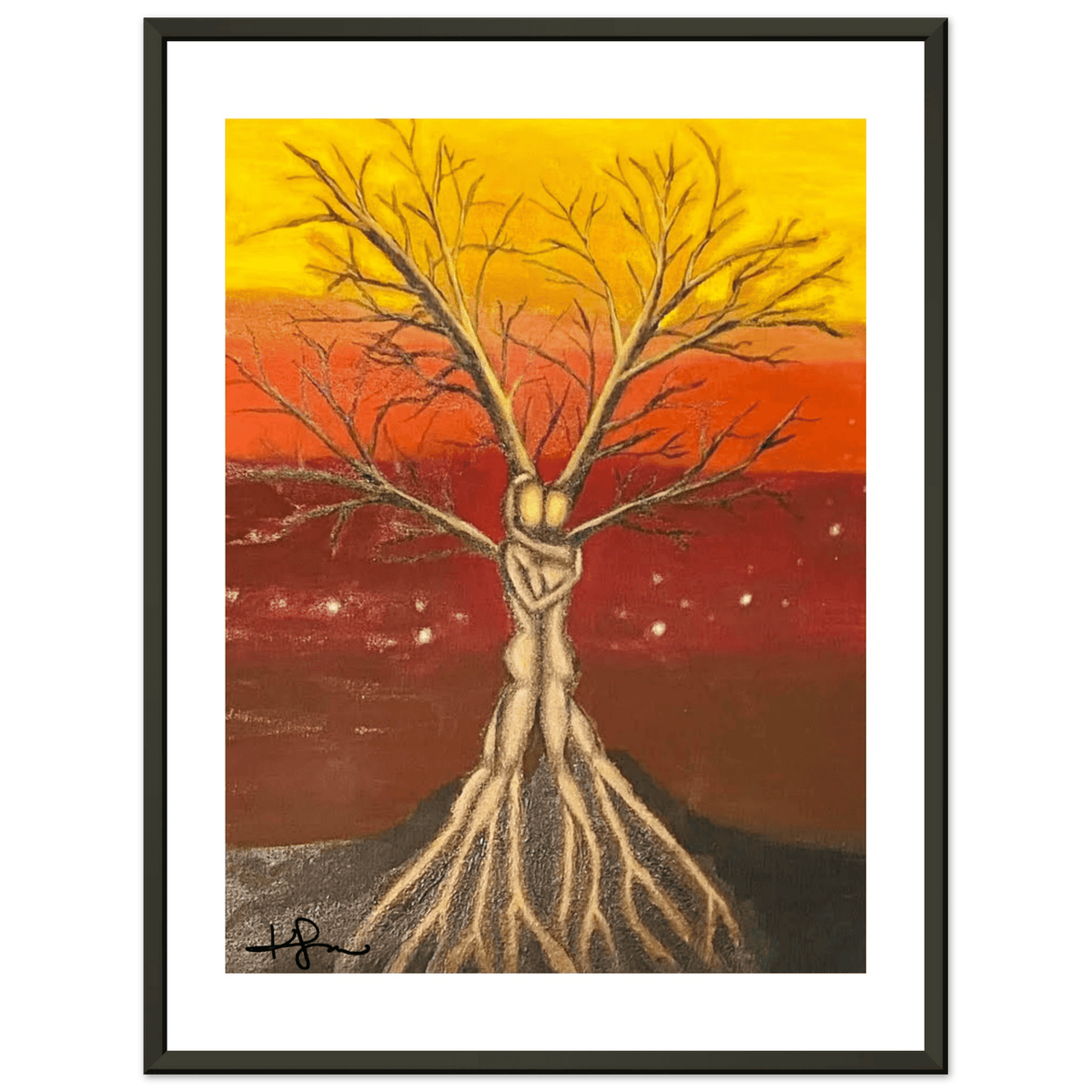 Livity Tree of Life, The Mother Tree Fine Art Framed Poster - Livity Tree Art