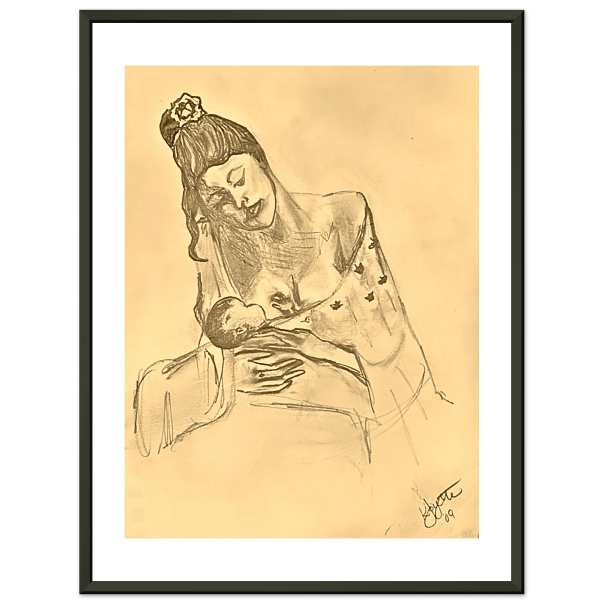 Maternity Reclaimed Fine Art Framed Poster - Livity Tree Art