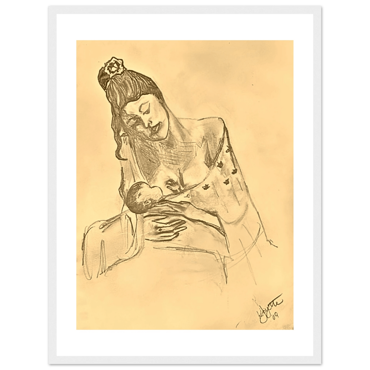 Maternity Reclaimed Fine Art Framed Poster - Livity Tree Art
