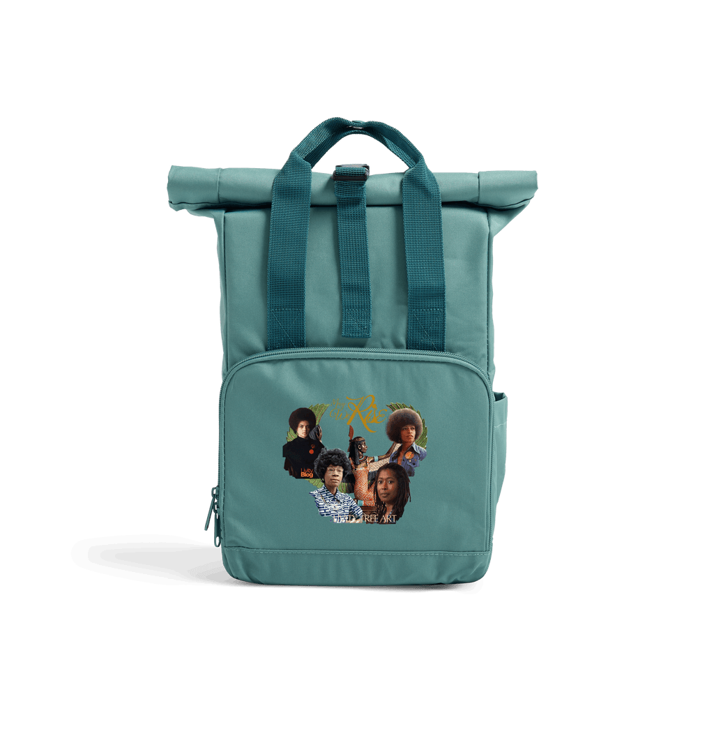 May We Rise Mini Recycled Roll Top Backpack - Livity Tree Art
