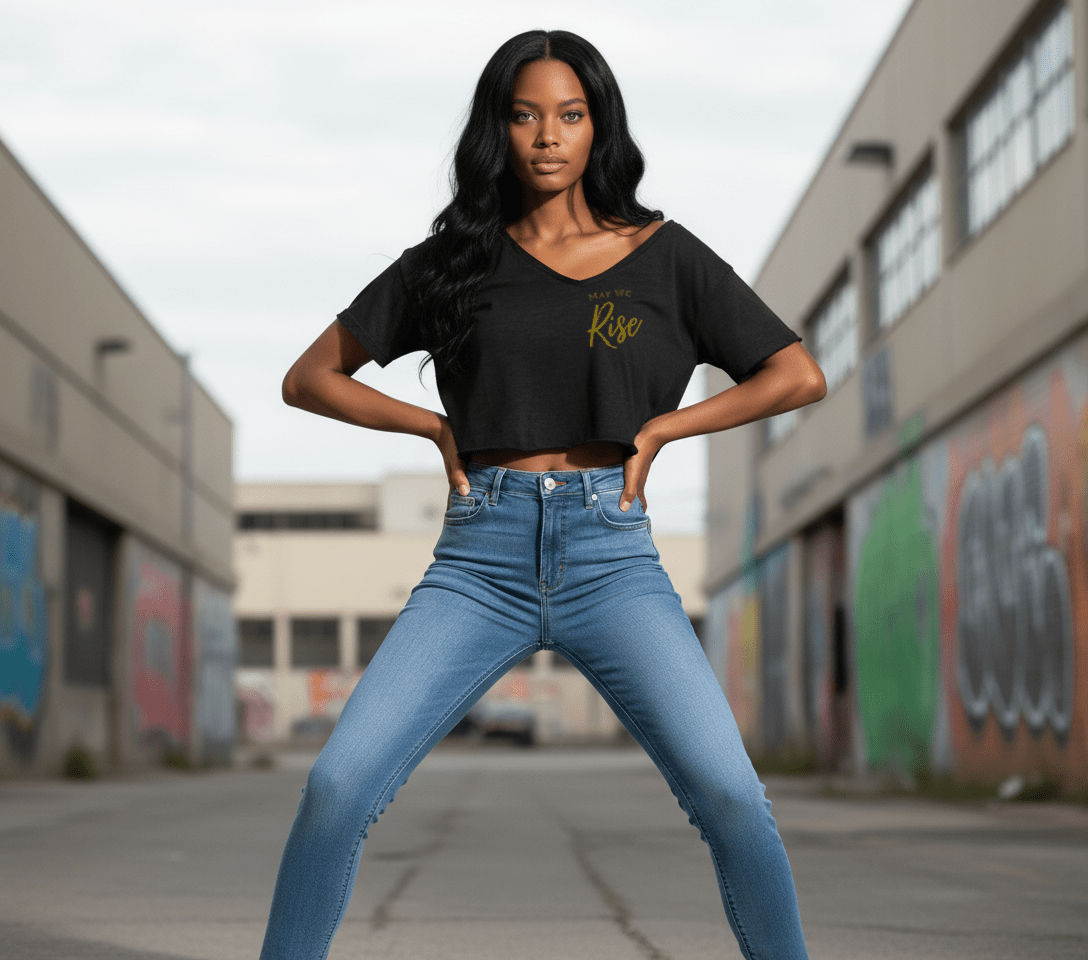 May We Rise off the shoulder crop - Livity Tree Art