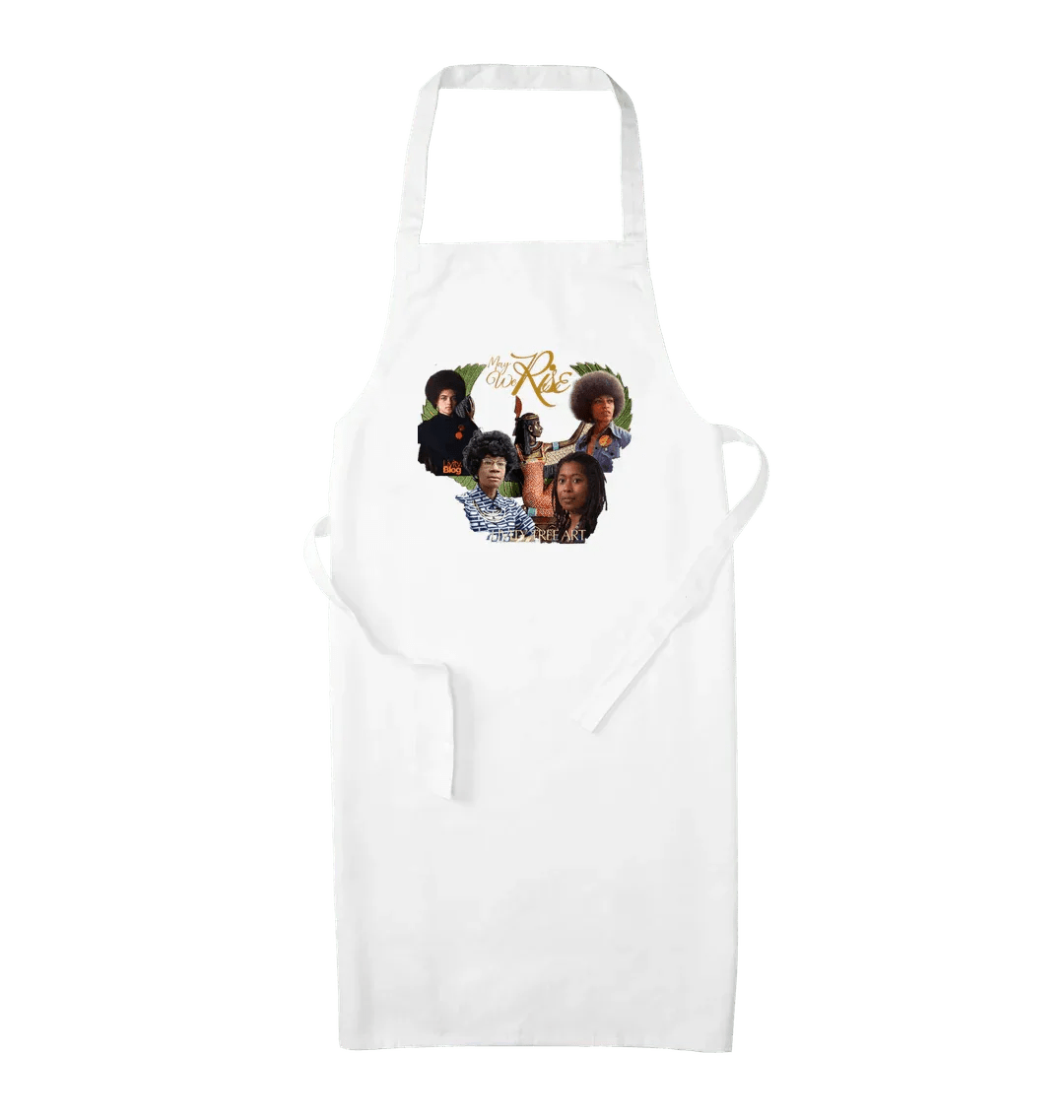 May We Rise Organic Cotton Apron - Livity Tree Art