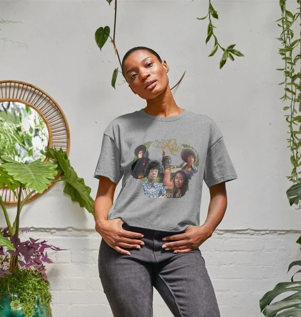 May We Rise Women's Boxy Tee - Livity Tree Art