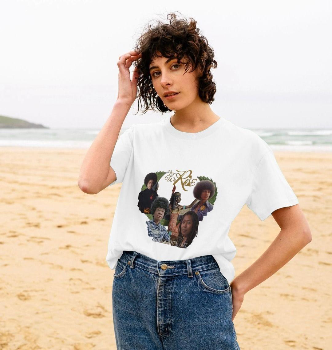 May We Rise Women's Boxy Tee - Livity Tree Art
