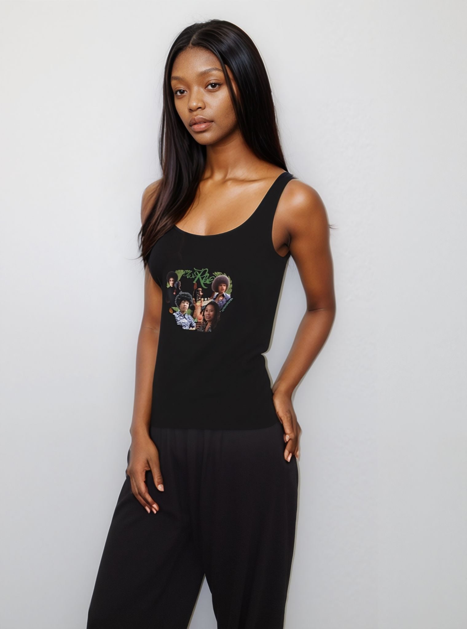 May We Rise MAAT Women's Organic Slim Fit Tank Top | Tree of Life Art - Tree of Life Art