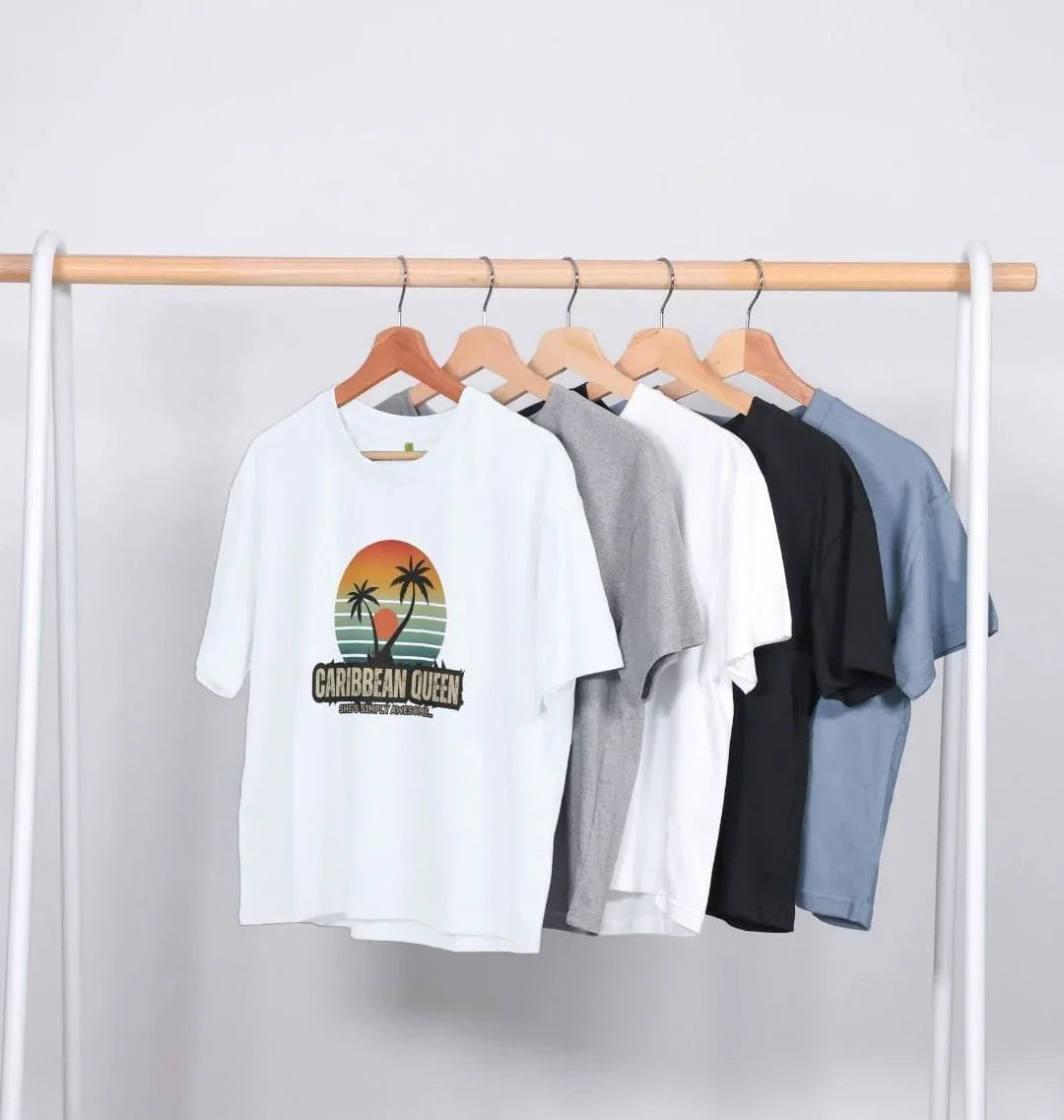 Caribbean Queen Women's Boxy Tee - Livity Tree Art