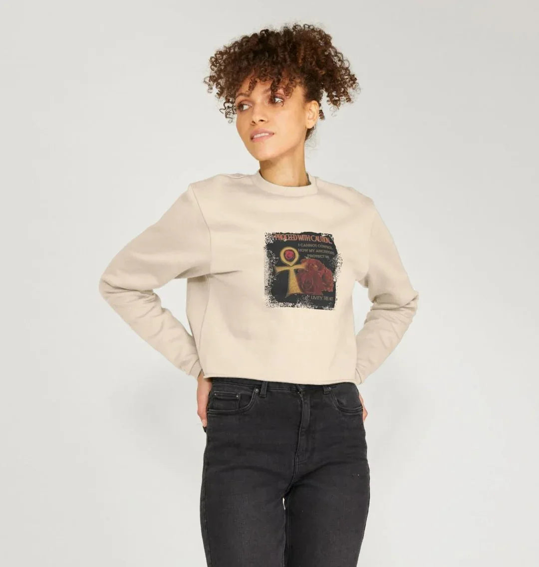 Ancestors Protection Women's Boxy Jumper - Livity Tree Art