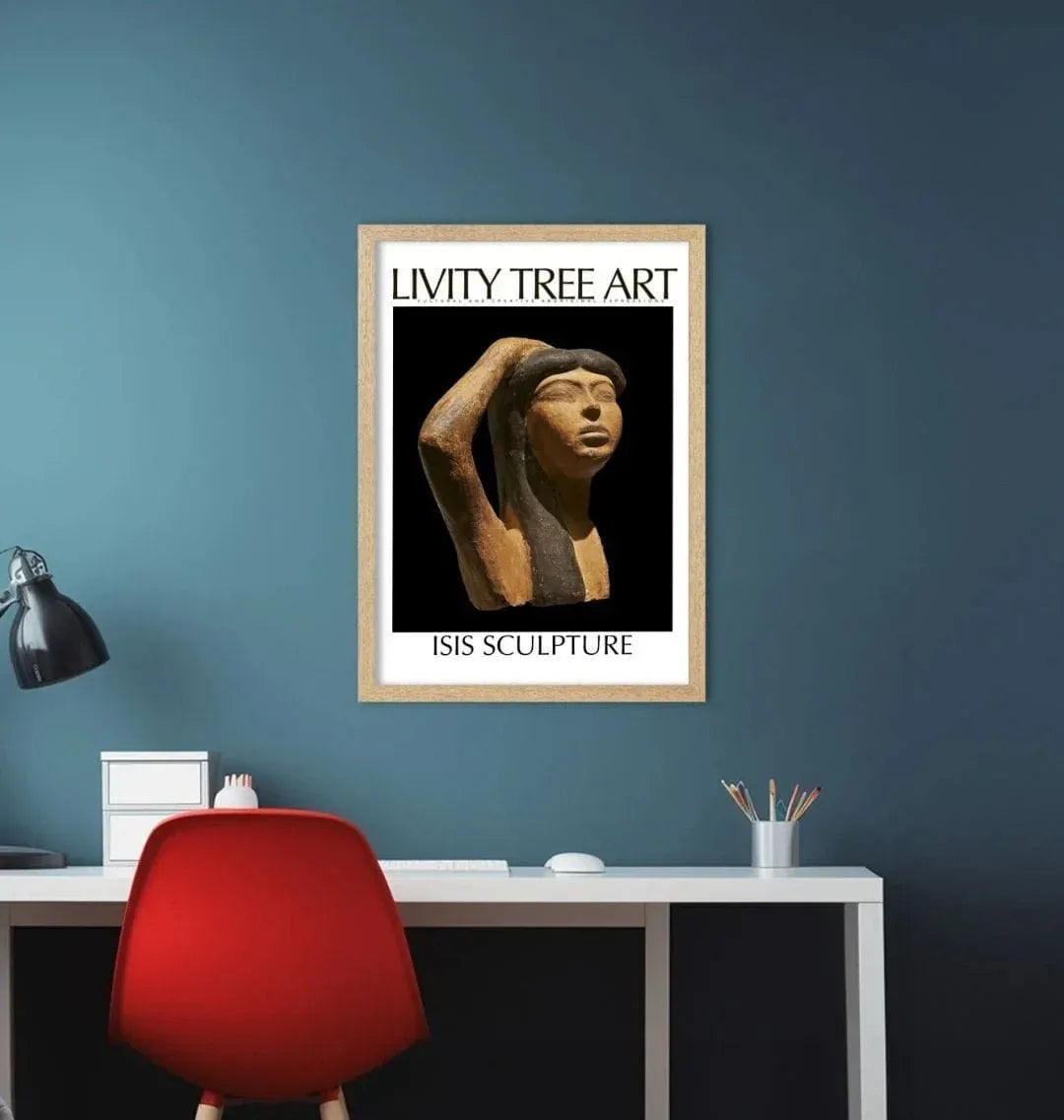 Isis Sculpture Portrait Art Print (Hi-res Photo) - Livity Tree Art