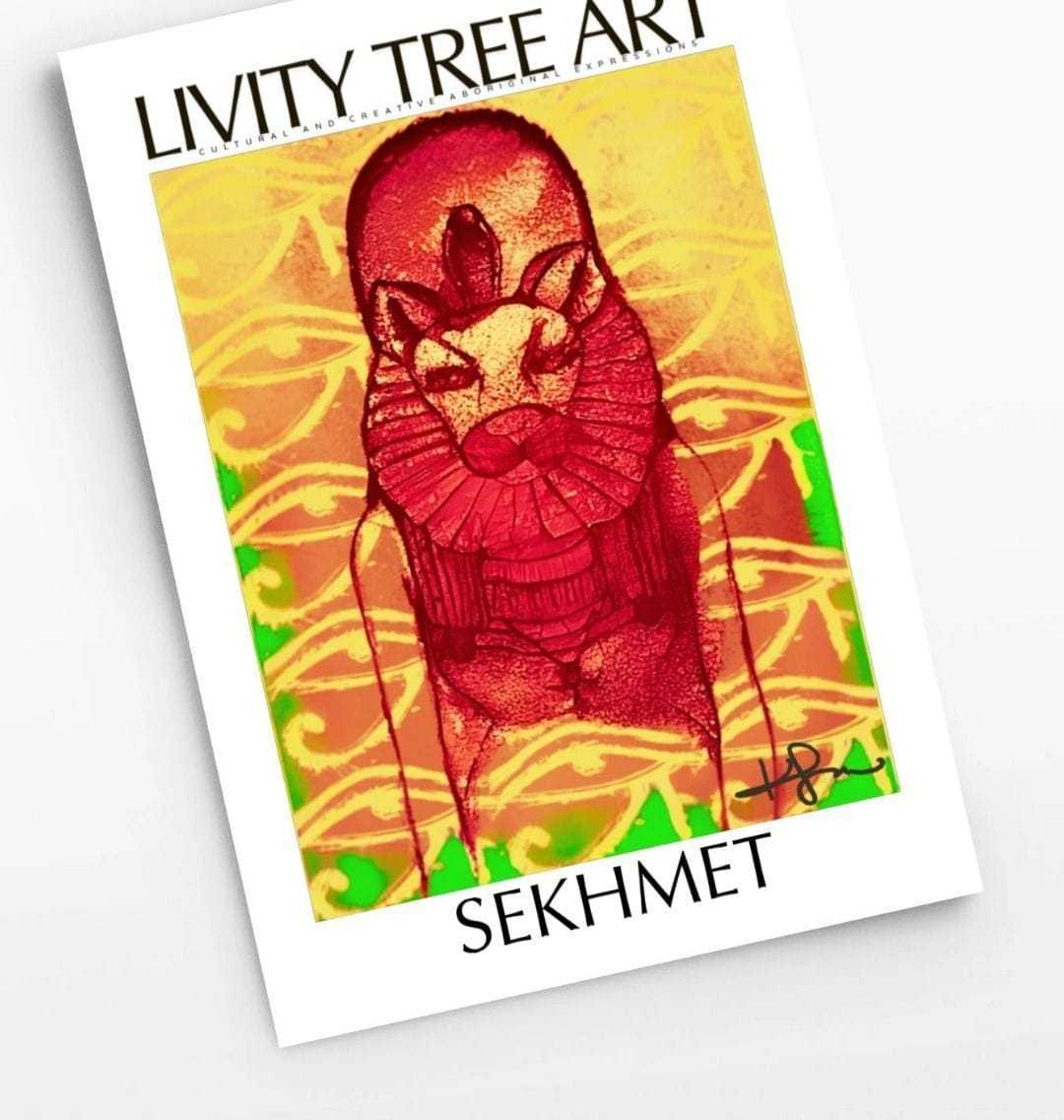 Sekhmet Goddess Rastafari Portrait