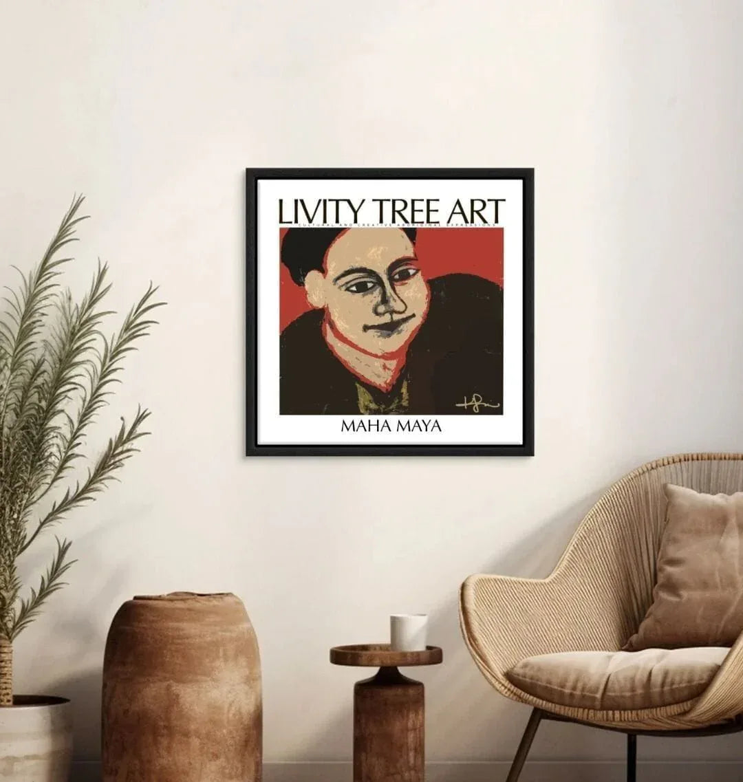 Maha Maya Square Recycled Canvas - Livity Tree Art