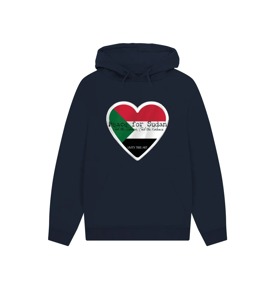 Peace for Sudan Unisex Kangaroo Pocket Hoody - Livity Tree Art