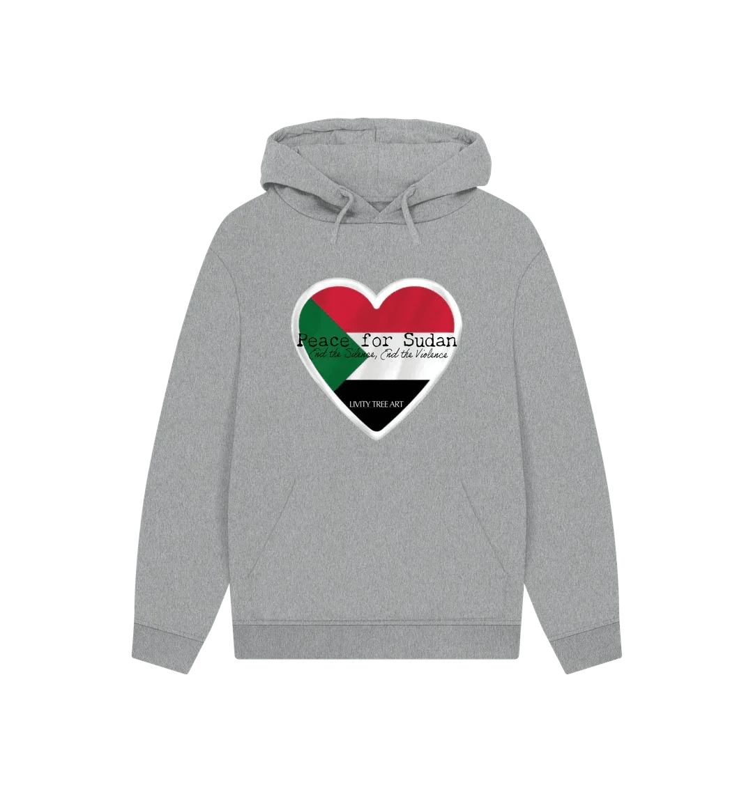 Peace for Sudan Unisex Kangaroo Pocket Hoody - Livity Tree Art