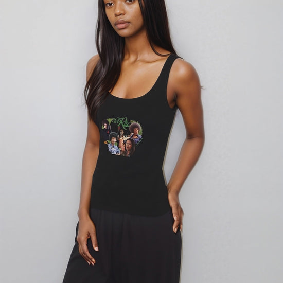 Lightweight 120 g/m² organic tank top with side seams – May We Rise collection