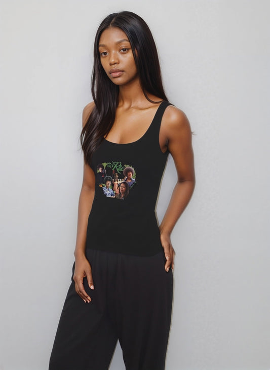 Lightweight 120 g/m² organic tank top with side seams – May We Rise collection