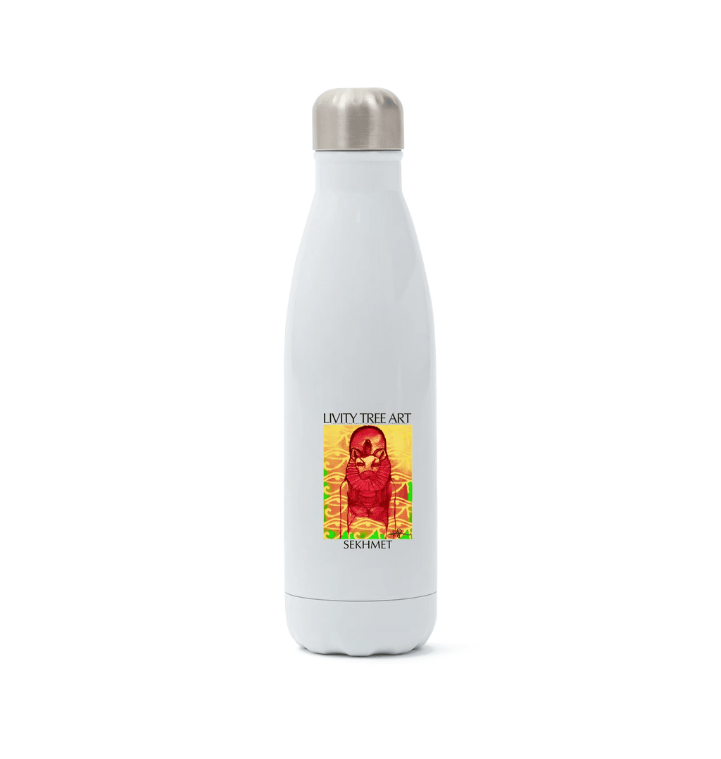 Rastafari Sekhmet Stainless Steel Bottle - Livity Tree Art