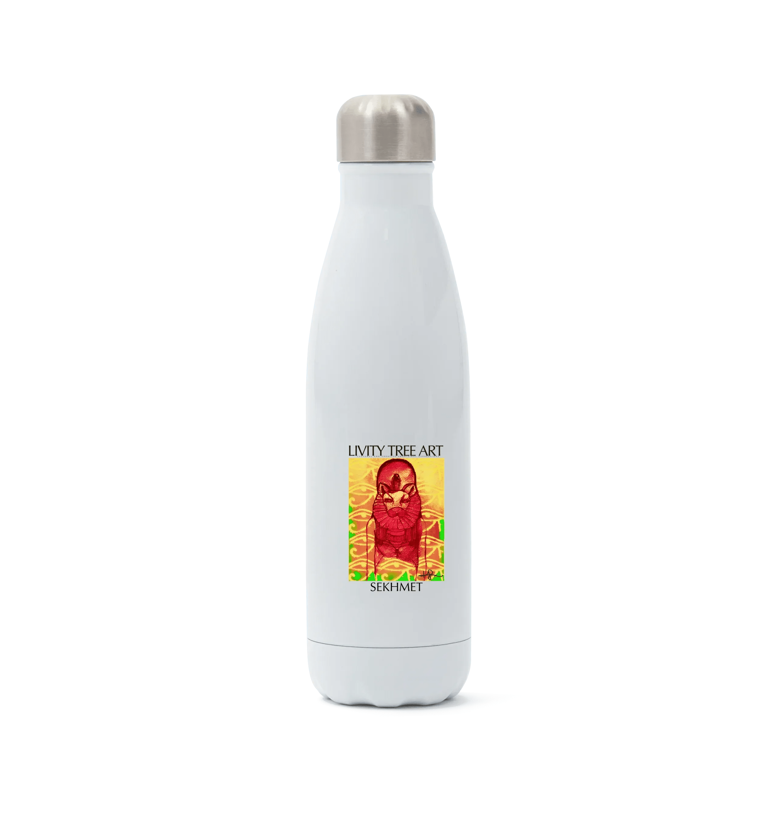 Rastafari Sekhmet Stainless Steel Bottle - Livity Tree Art