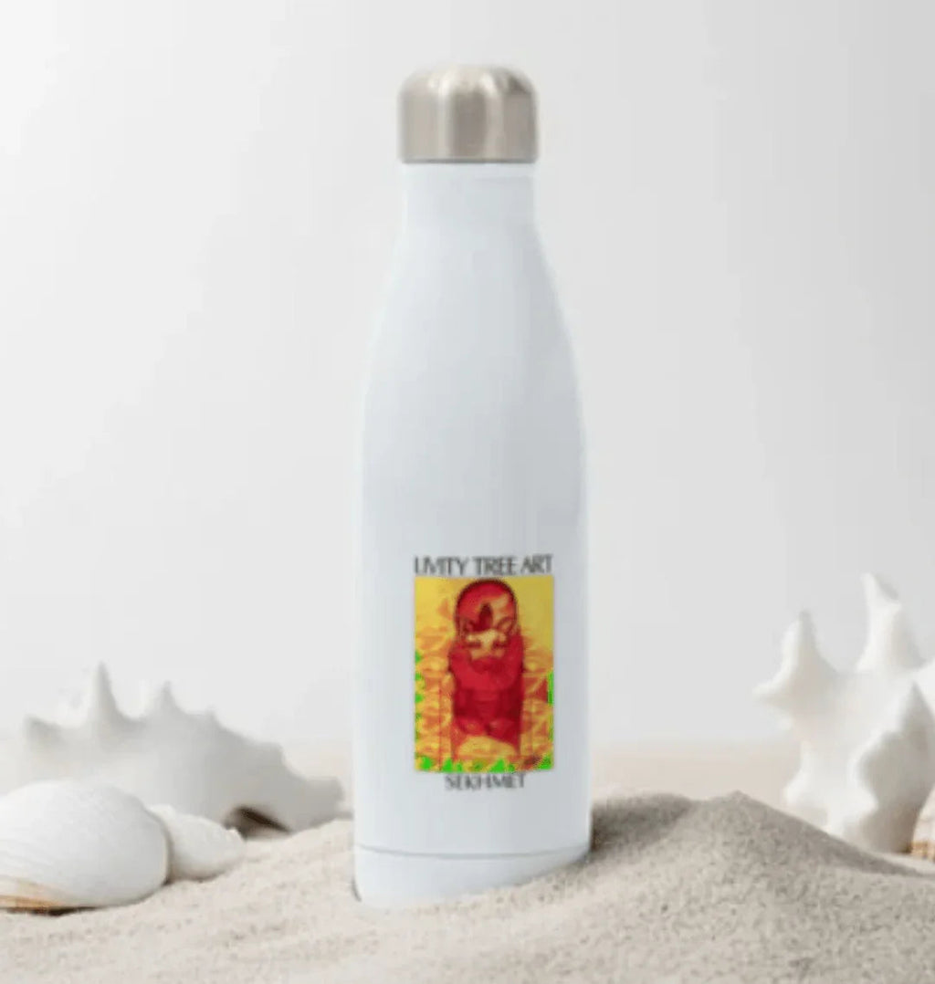 Rastafari Sekhmet Stainless Steel Bottle - Livity Tree Art