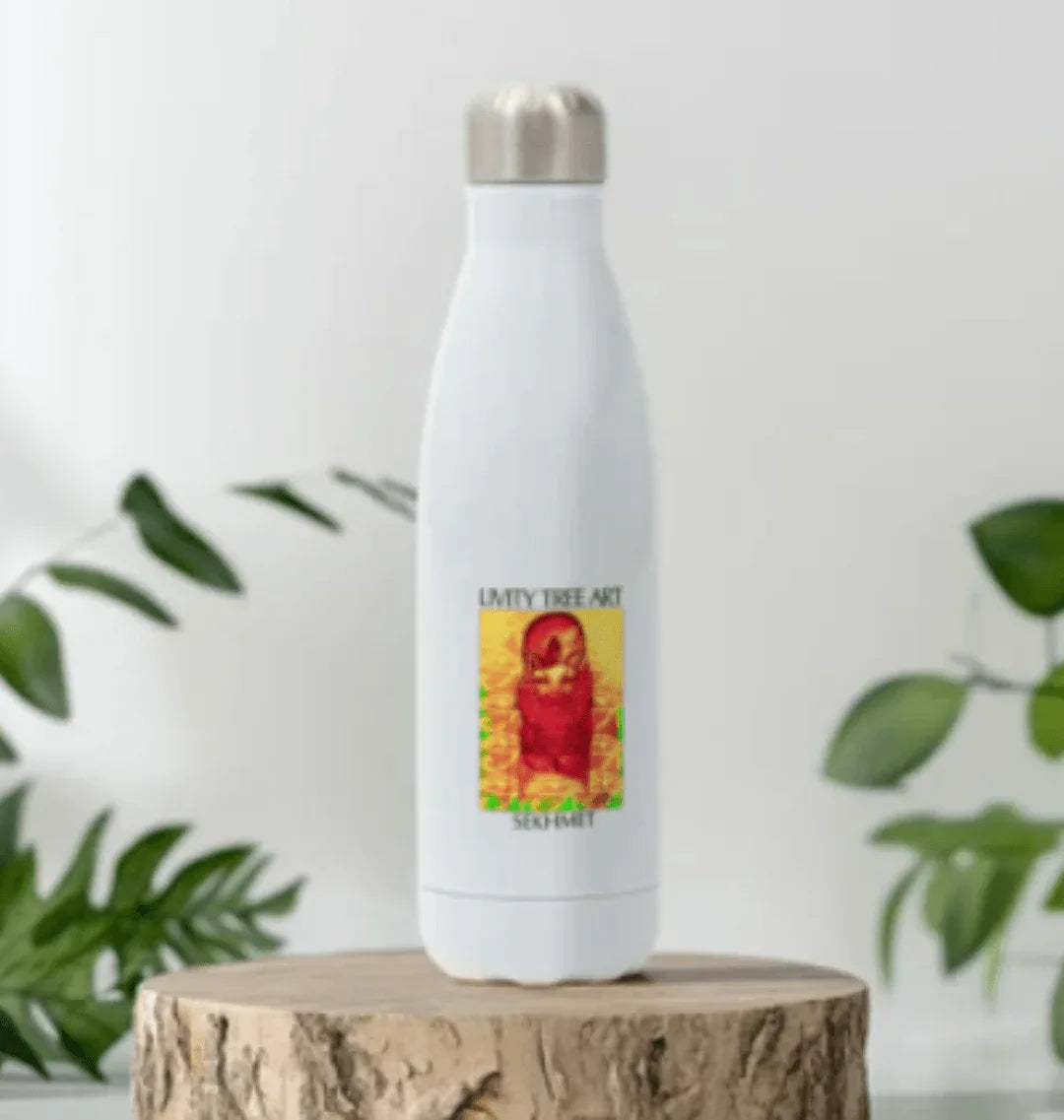 Rastafari Sekhmet Stainless Steel Bottle - Livity Tree Art