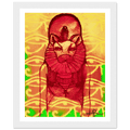 Rastafarian Sekhmet Fine Art Framed Poster - Livity Tree Art