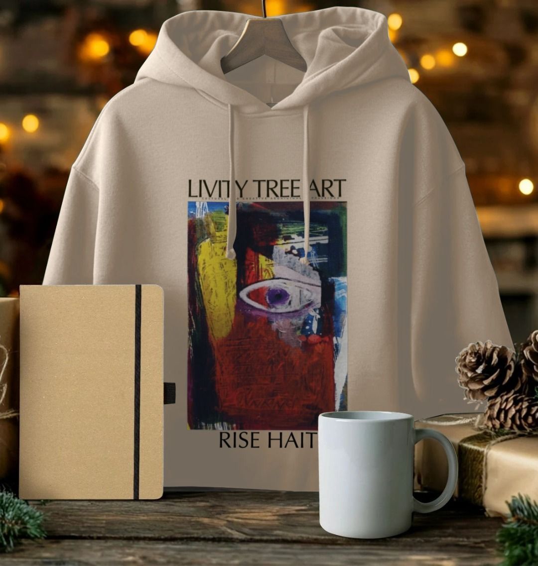 Rise Haiti Unisex Pullover Hoodie - Livity Tree Art