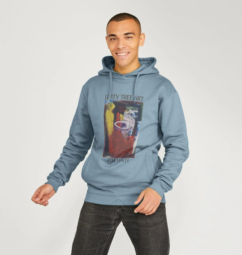 Rise Haiti Unisex Pullover Hoodie - Livity Tree Art