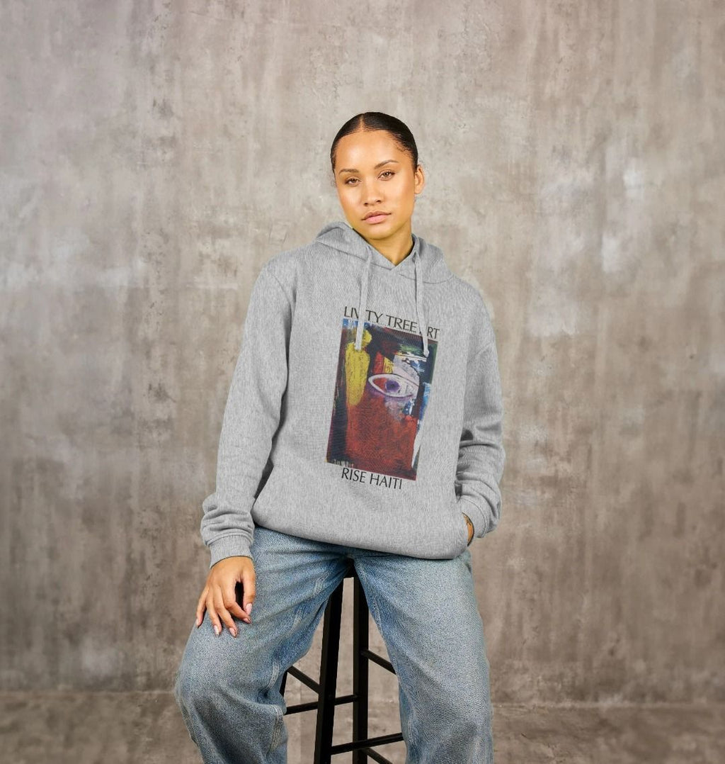 Rise Haiti Unisex Pullover Hoodie - Livity Tree Art